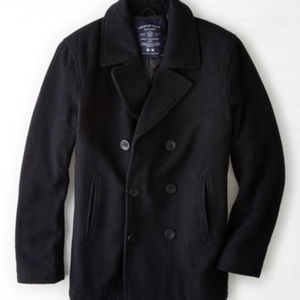 AEO Navy Wool Coat